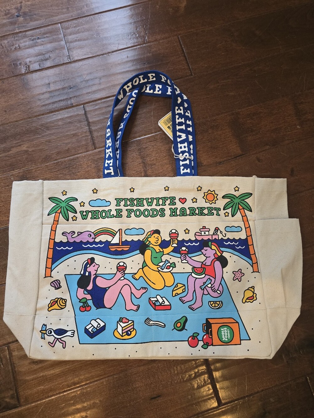 limited-edition Whole Foods Market x Fishwife collaboration LARGE TOTE